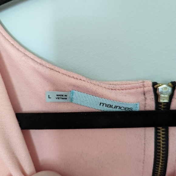 Maurices║Pink Dress with Zipper Back║Size L - Picture 3 of 4